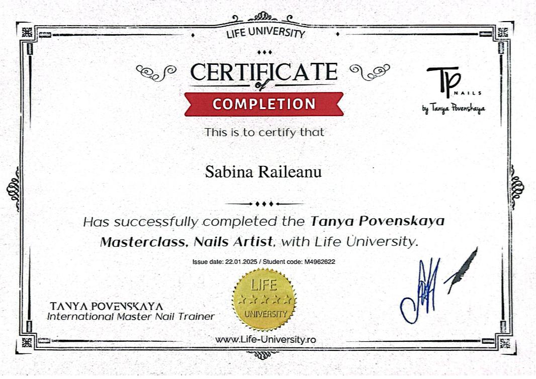 Certificat Completare